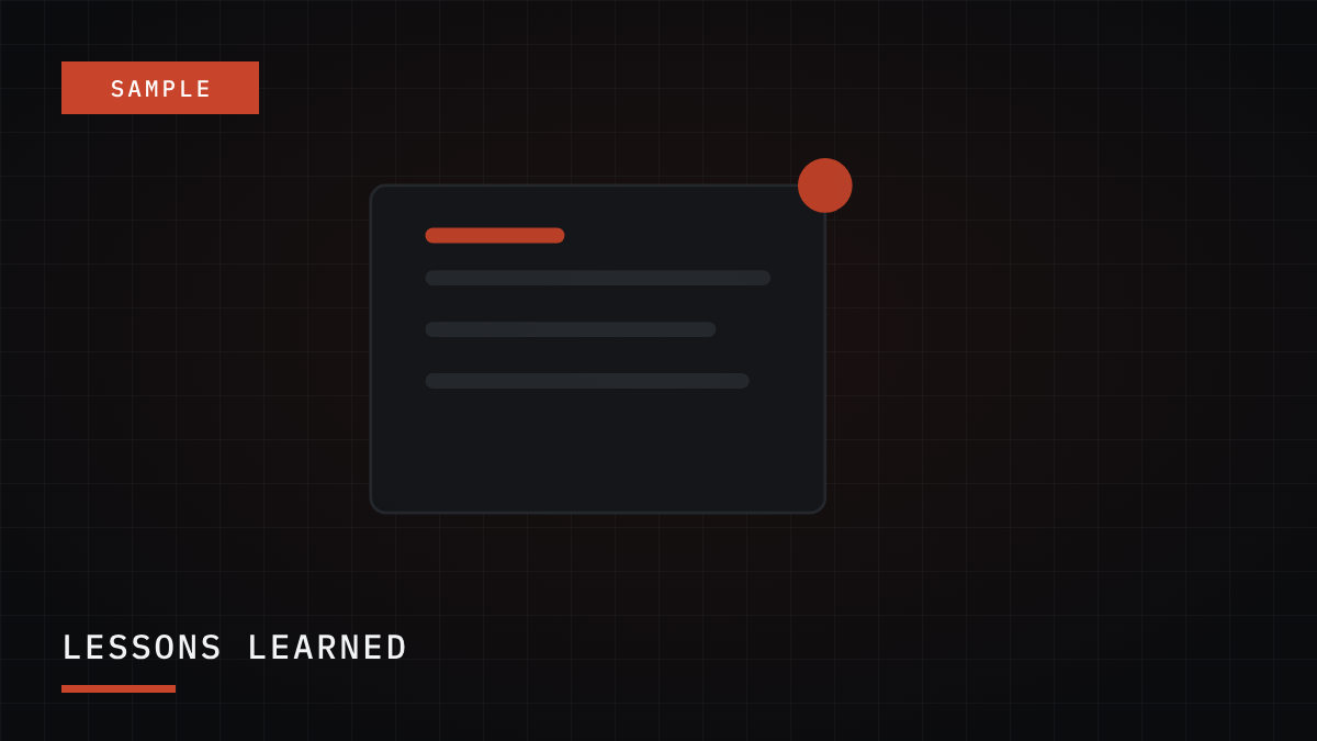 Placeholder artwork for a sample case study